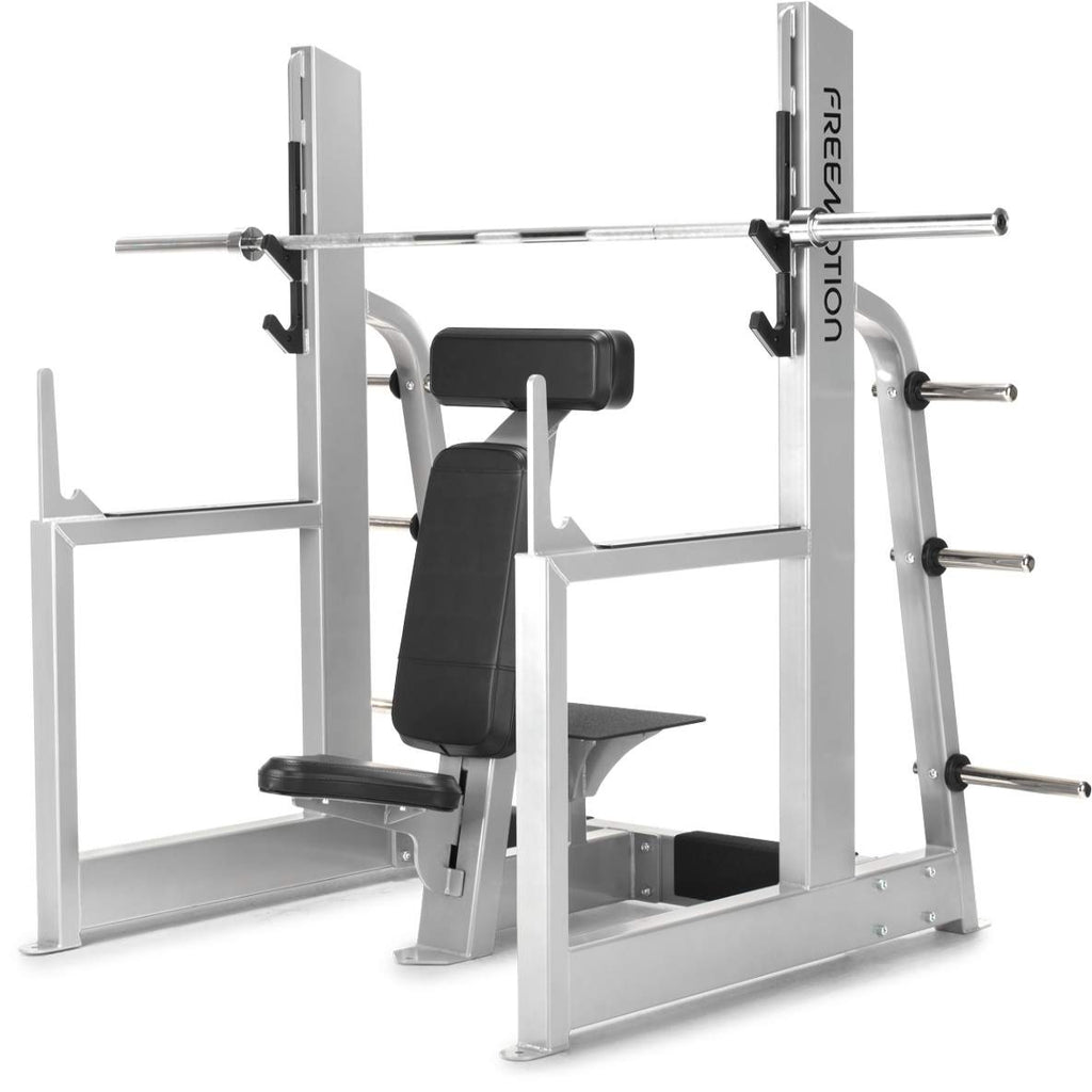 Freemotion Free Weights Olympic Military Press — Heavy-Duty Overhead Shoulder Pressing Station