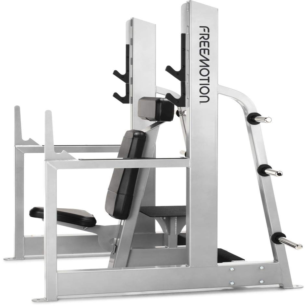 Freemotion Free Weights Olympic Military Press — Heavy-Duty Overhead Shoulder Pressing Station