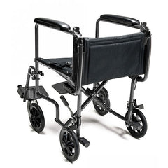 Graham Field 19" Steel Transport Chair Silver Vein
