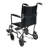 Graham Field 19" Steel Transport Chair Silver Vein