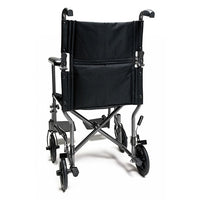 Graham Field 19" Steel Transport Chair Silver Vein