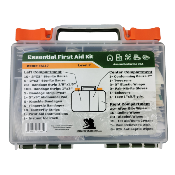 Elite First Aid Essential First Aid Kit – Level 2 Comprehensive Medical Response