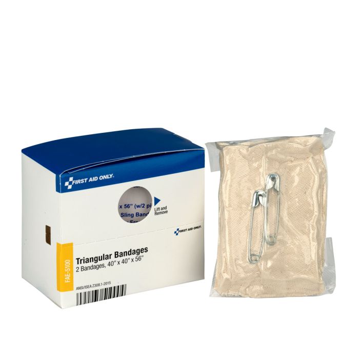 First Aid Only SmartCompliance Triangular Bandages Refill | 2 Per Box