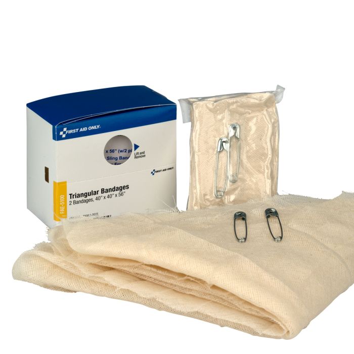 First Aid Only SmartCompliance Triangular Bandages Refill | 2 Per Box