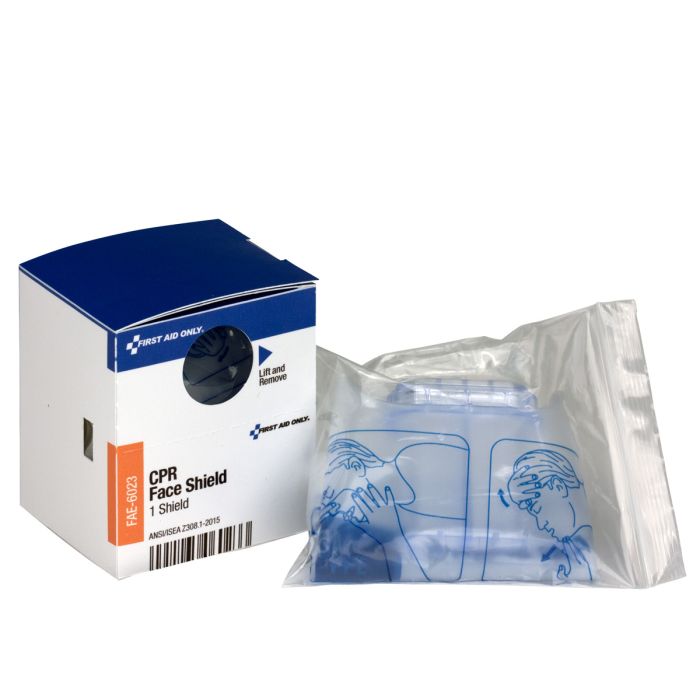 First Aid Only SmartCompliance CPR Face Shield with One-Way Valve | 1 Per Box