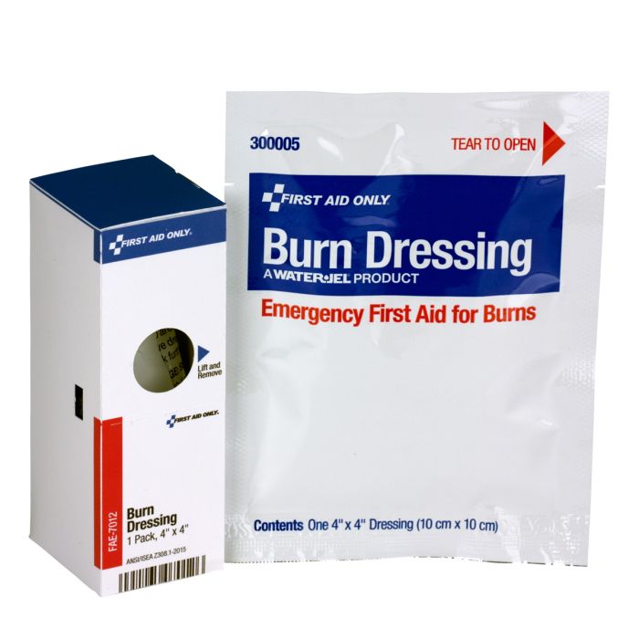 First Aid Only SmartCompliance 4" x 4" Sterile Gel-Soaked Burn Dressing