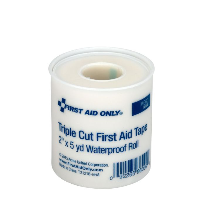 First Aid Only SmartCompliance Refill | 2" x 5 yd Triple Cut First Aid Tape Roll | High-Adhesion Medical Grade