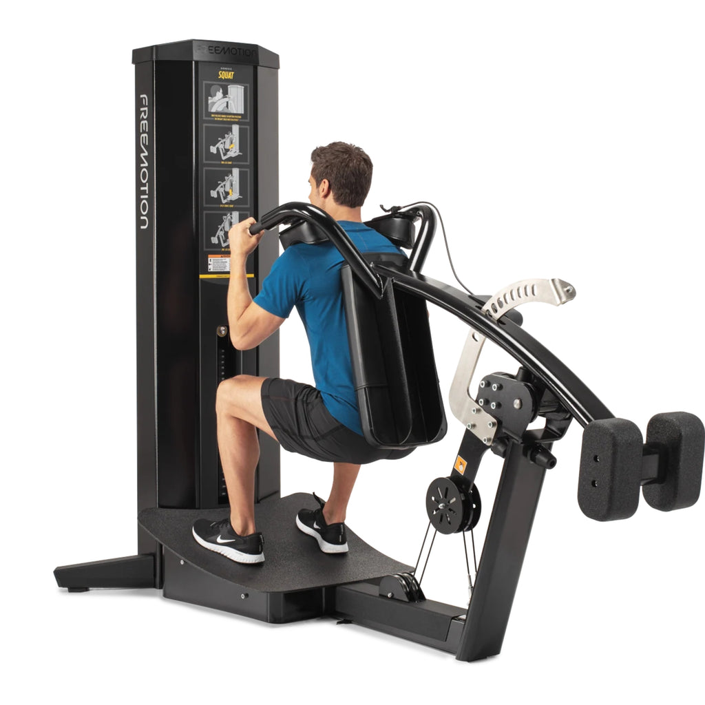 Freemotion Genesis Squat Machine for Lower Body Biomechanical Closed-Chain Strength Training