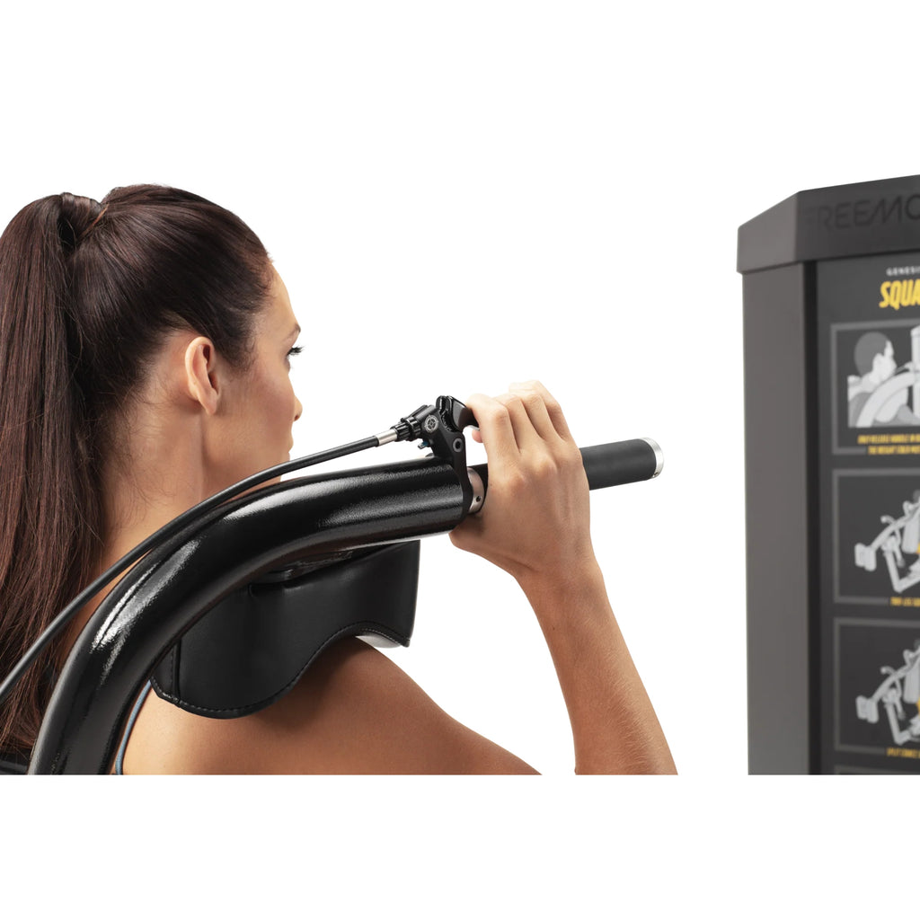 Freemotion Genesis Squat Machine for Lower Body Biomechanical Closed-Chain Strength Training