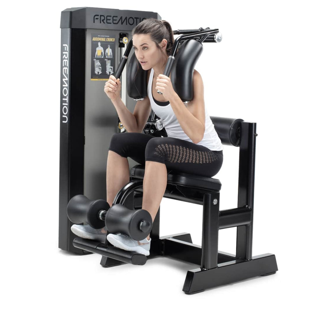 Freemotion EPIC Selectorized Abdominal Crunch Machine – Isolated Core Strength and Abdominal Conditioning Station