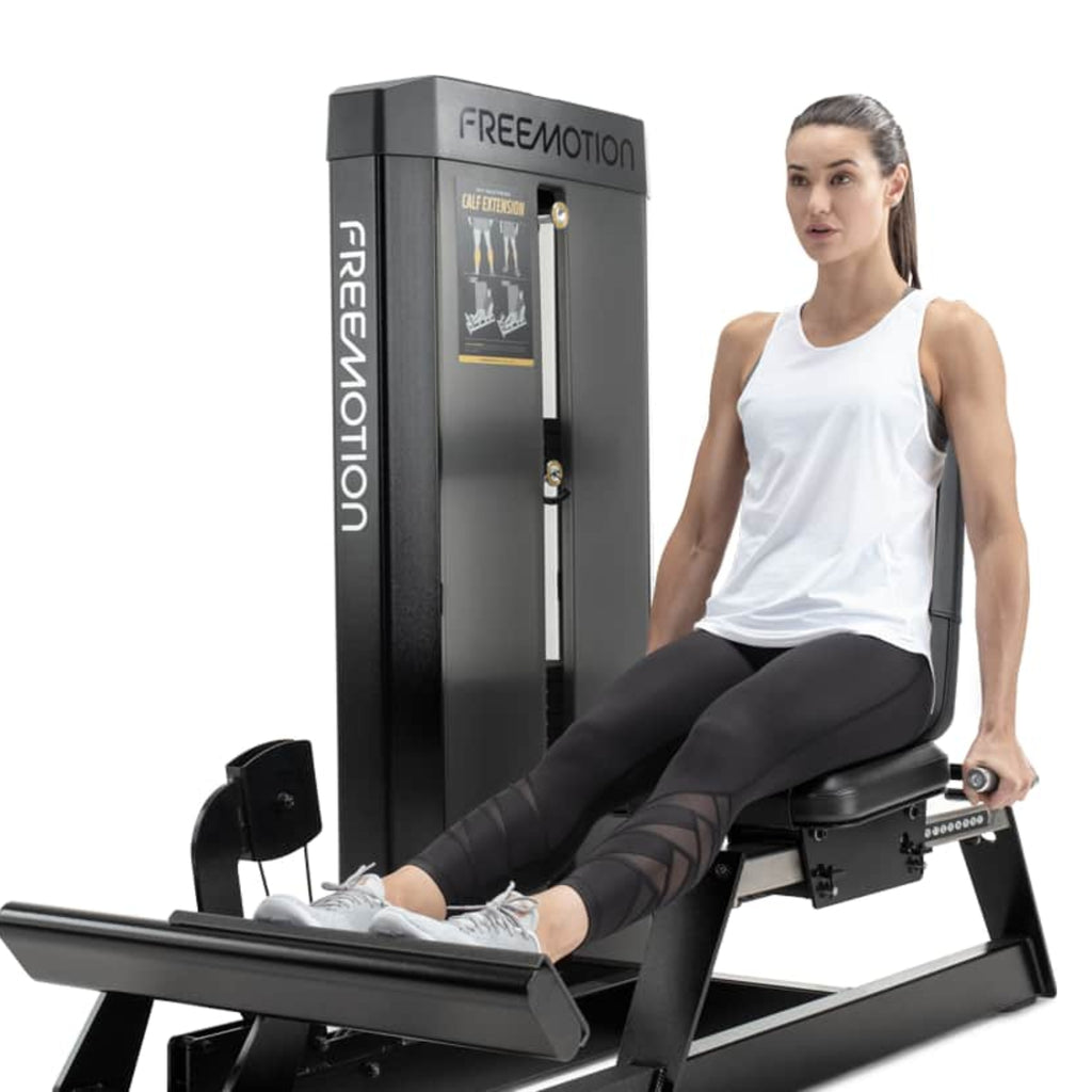 Freemotion EPIC Selectorized Calf Extension Machine – Isolated Gastrocnemius and Soleus Lower Leg Conditioning Station