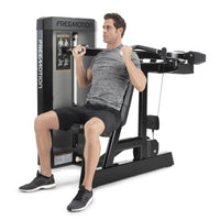 Freemotion EPIC Selectorized Shoulder Press Machine – Converging Unilateral Deltoid and Overhead Pressing Station