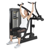 Freemotion EPIC Selectorized Shoulder Press Machine – Converging Unilateral Deltoid and Overhead Pressing Station