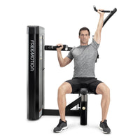 Freemotion EPIC Selectorized Shoulder Press Machine – Converging Unilateral Deltoid and Overhead Pressing Station