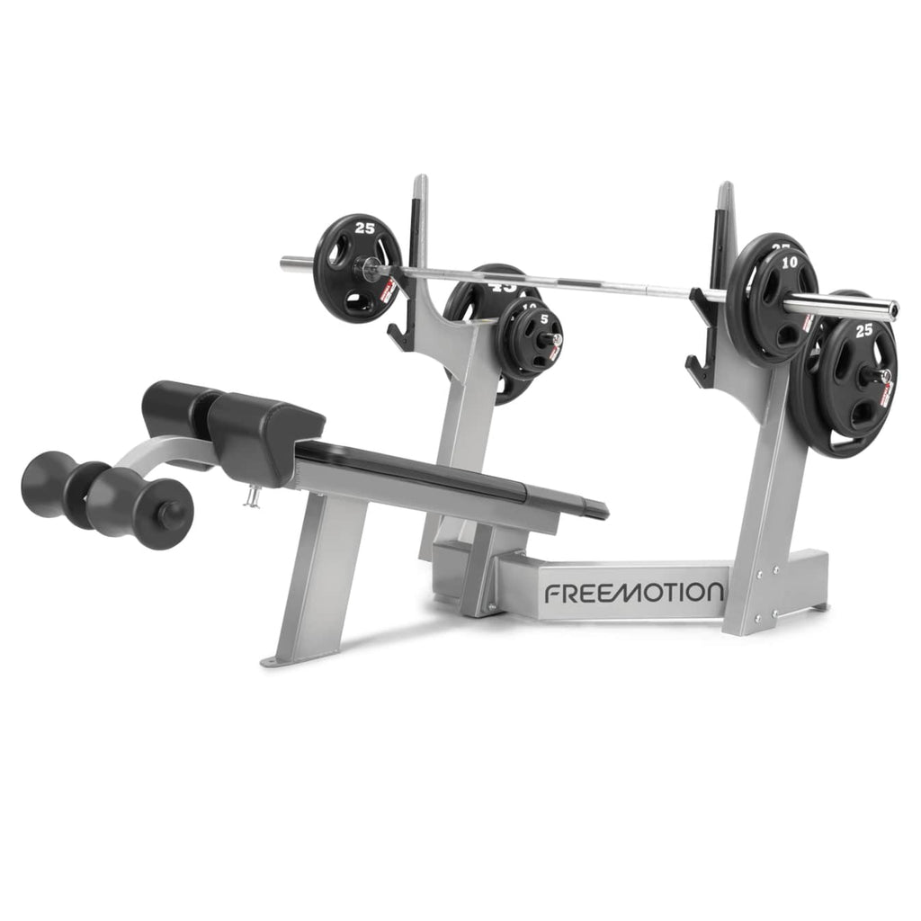 Freemotion Free Weights Olympic Decline Bench — High-Capacity Lower Pectoral Press Station