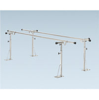 Deluxe Height and Width Adjustable Floor Mount Parallel Bars 14 ft – Rehabilitation and Physical Therapy Gait Training