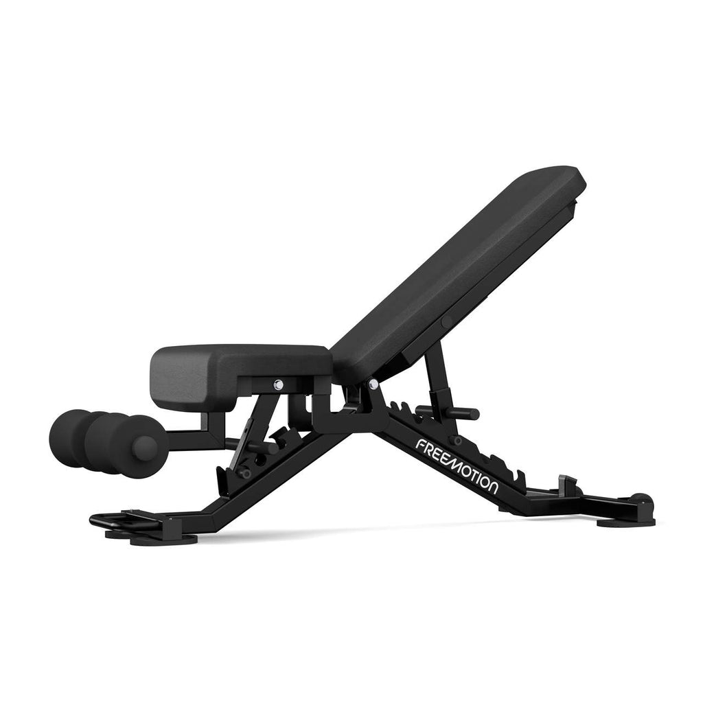Freemotion EPIC FID Bench – Heavy-Duty Flat, Incline, Decline Utility Station with Rolling Shin Support