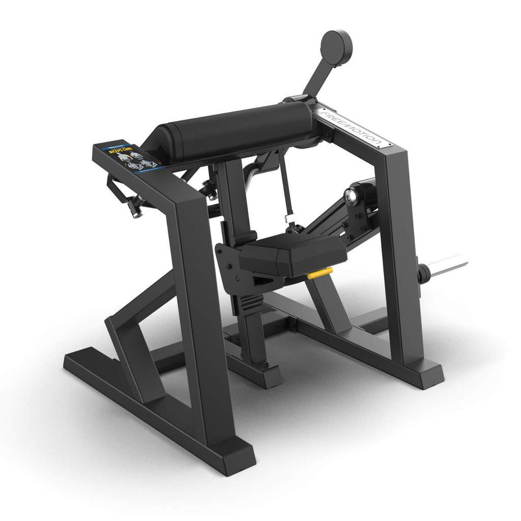 Freemotion EPIC Plate Loaded Biceps Curl Machine – Counter-Balanced Upper Arm and Biceps Conditioning Station