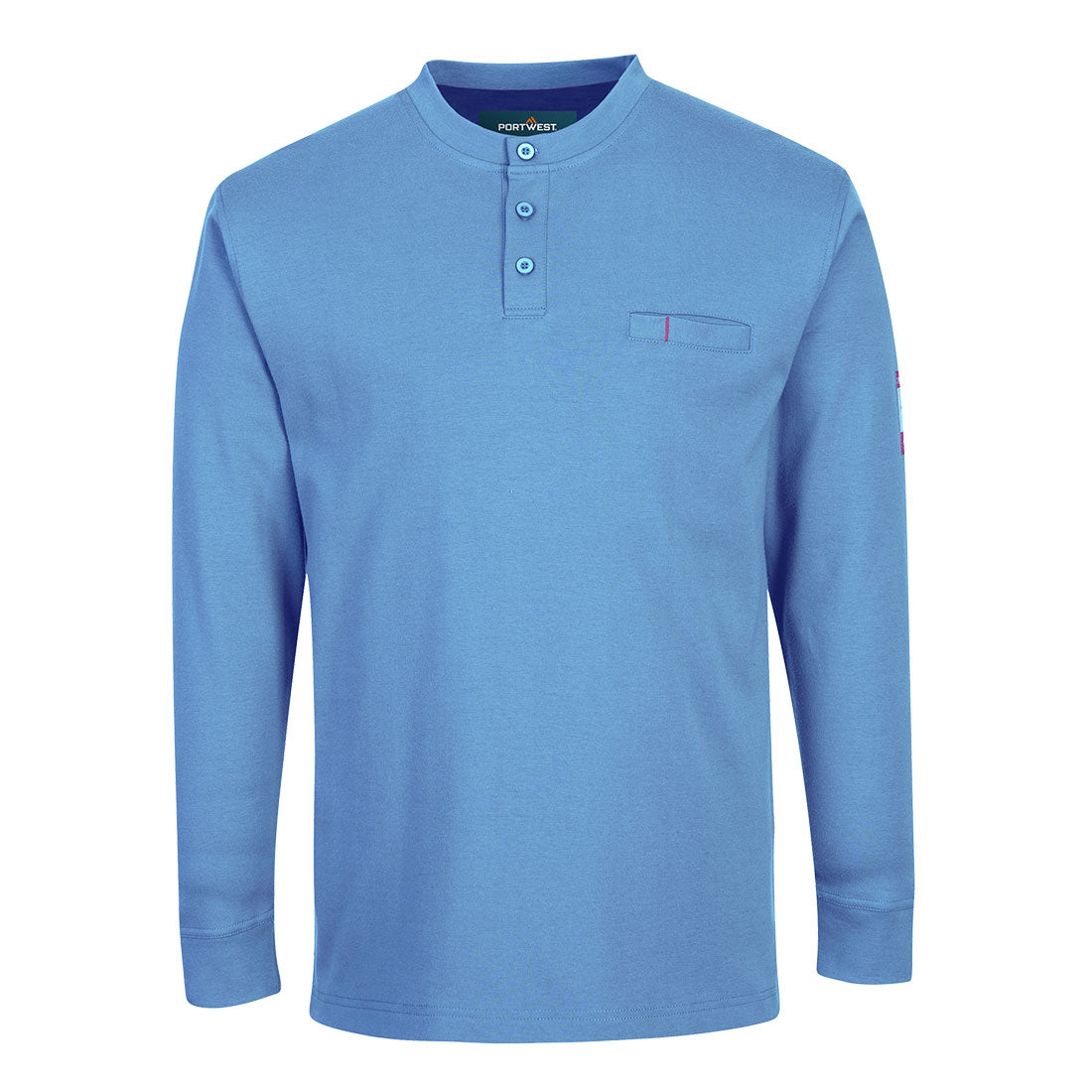 Portwest FR32 Bizflame Knit FR Long Sleeve Henley
