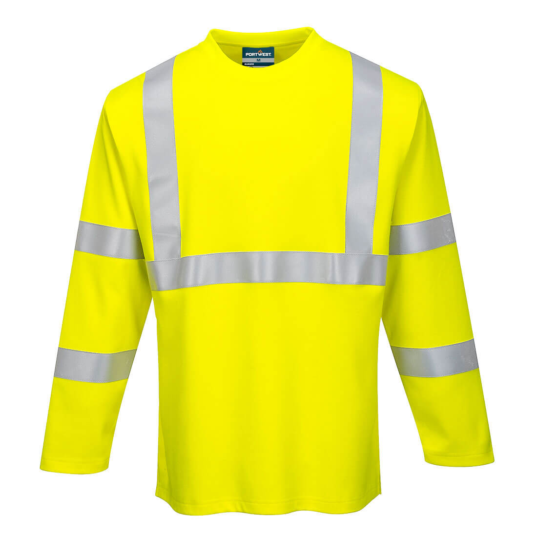 Portwest FR96 Modaflame Knit Hi-Vis FR Long Sleeve T-Shirt