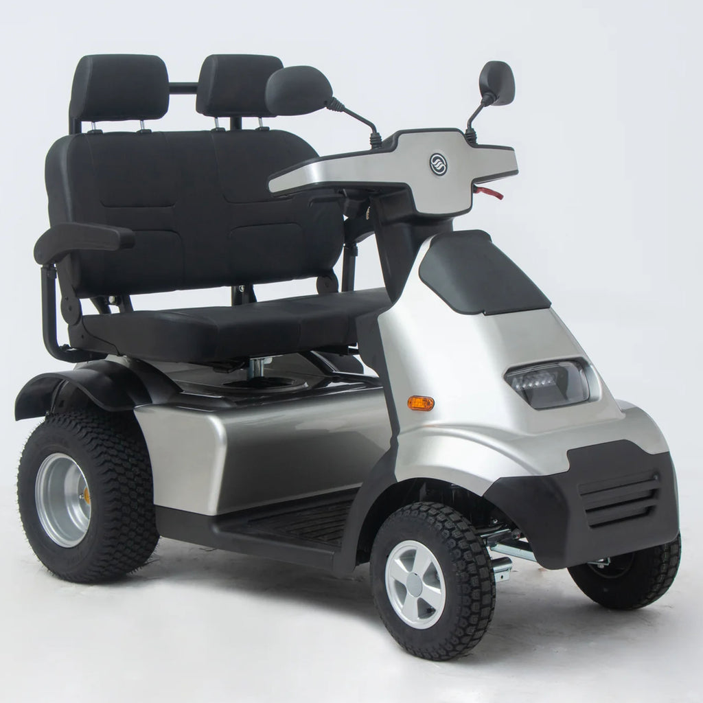 Afikim Afiscooter S4 AT Duo – Heavy-Duty 600lb Capacity Dual-Occupant All-Terrain Transport