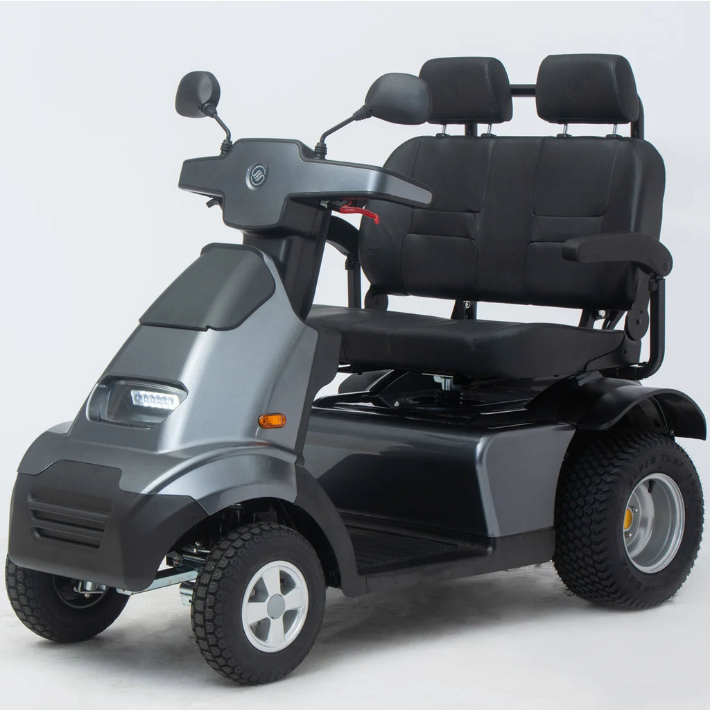 Afikim Afiscooter S4 AT Duo – Heavy-Duty 600lb Capacity Dual-Occupant All-Terrain Transport