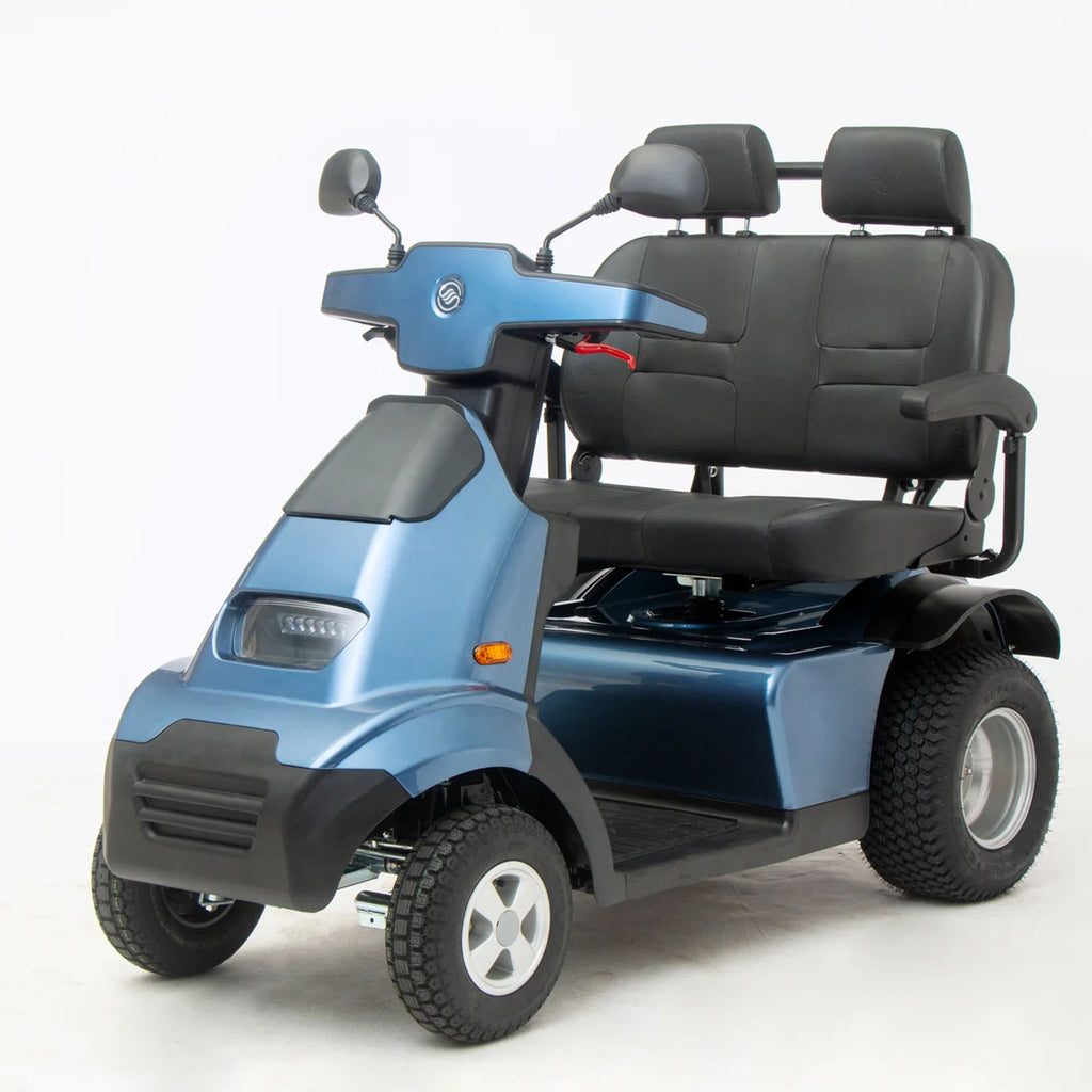 Afikim Afiscooter S4 AT Duo – Heavy-Duty 600lb Capacity Dual-Occupant All-Terrain Transport