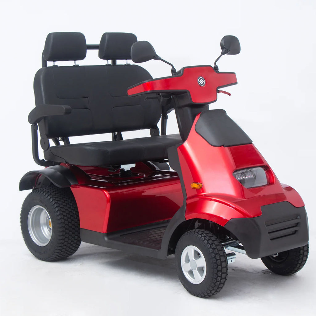 Afikim Afiscooter S4 AT Duo – Heavy-Duty 600lb Capacity Dual-Occupant All-Terrain Transport