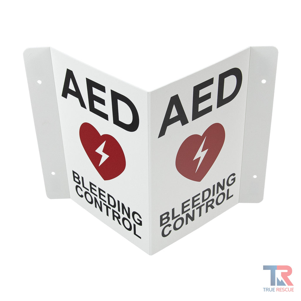Cubix Safety Flex3DWS-AED-BC Transforming AED and Bleeding Control Combination Wall Sign