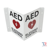 Cubix Safety Flex3DWS-AED-BC Transforming AED and Bleeding Control Combination Wall Sign