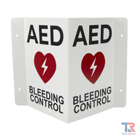 Cubix Safety Flex3DWS-AED-BC Transforming AED and Bleeding Control Combination Wall Sign