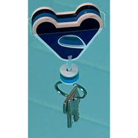 Aquapac Foam Floating Key Ring – High-Visibility Buoyant Key Fob for Marine and Offshore Operations
