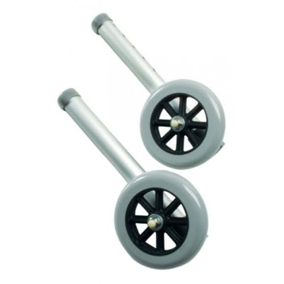 Auto-Stop Walker Wheels (Pair) – Pressure-Sensitive Safety Braking Attachments for Standard Walkers