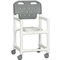IPU 16" Slant Seat Shower Chair with Molded Backrest