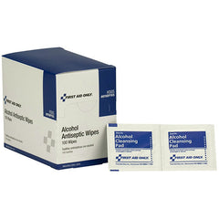 First Aid Only Alcohol Wipes, 100 Per Box