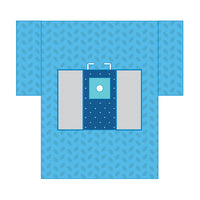 SUBMED Hip Arthroscopy Drape with Elastic Fenestration, Fluid Collection Pouch