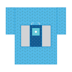 SUBMED Hip Arthroscopy Drape with Elastic Fenestration, Fluid Collection Pouch