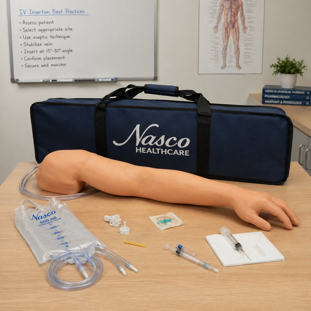 Nasco Life/form Advanced Venipuncture and Injection Arm LF01250U – Medium Skin Tone