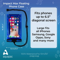 Aquapac Impact Max Floating Phone Case — Heavy-Duty IPX8 Submersible Case with Enhanced Shock Protection