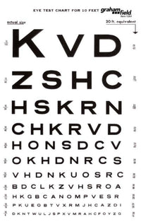 Graham Field 1264 Illuminated Snellen Eye Chart - 10' Distance, 20' Equivalent