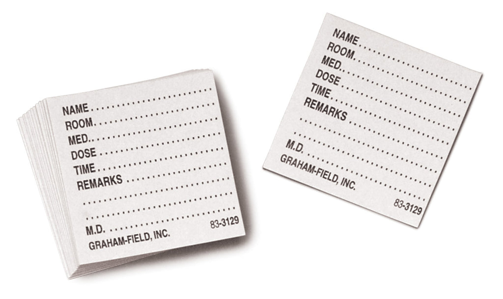 Graham Field 3129 W Medicine Dispenser Tray Cards