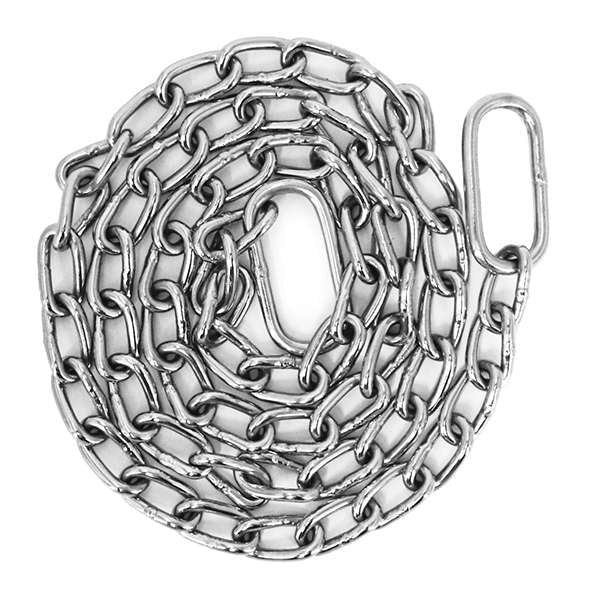 Jorgensen Labs 45-Inch Plated OB Chain for High-Tensile Veterinary Obstetric Traction