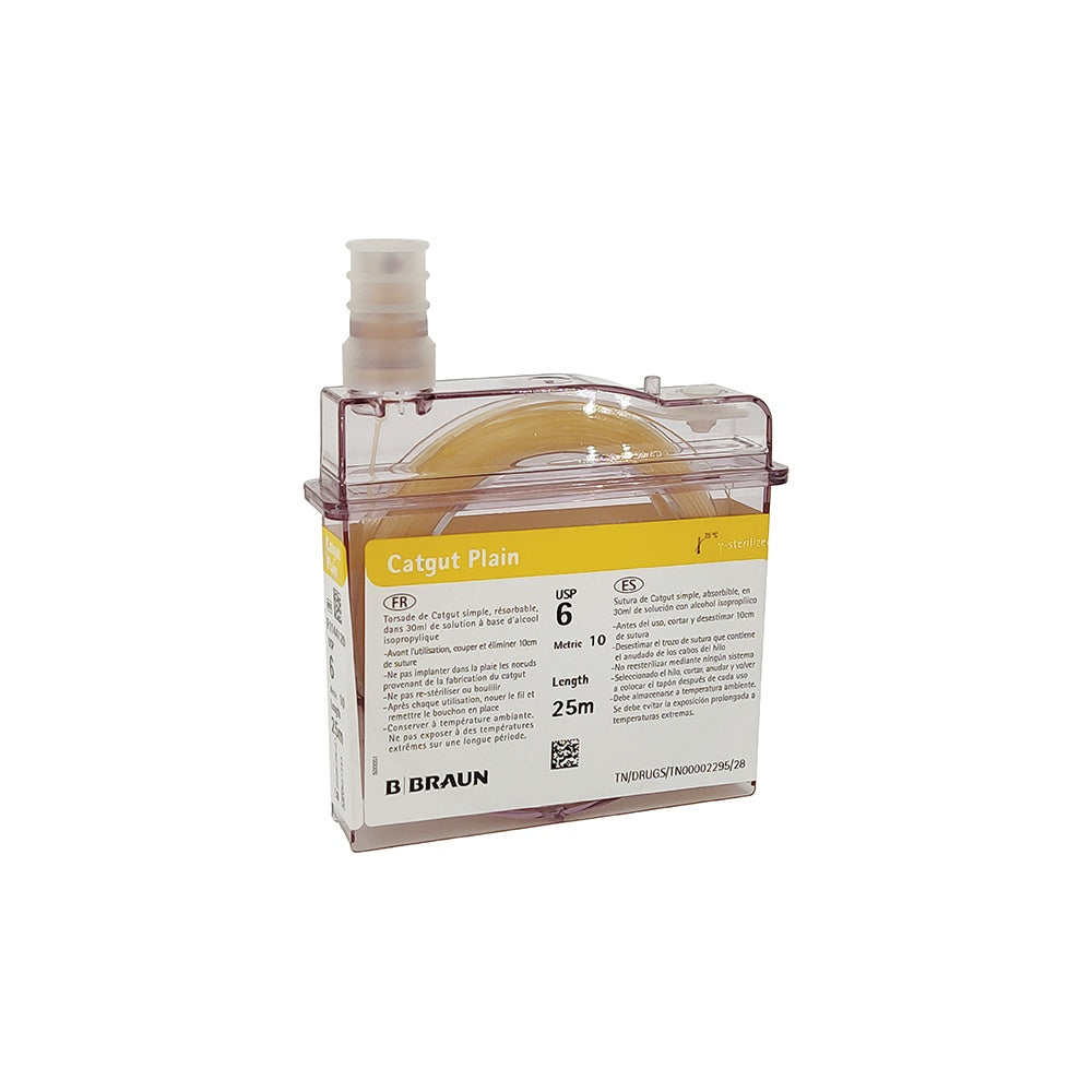 Jorgensen Labs Medium Plain Catgut Non-Chromic Suture Cassette for Rapid Absorption