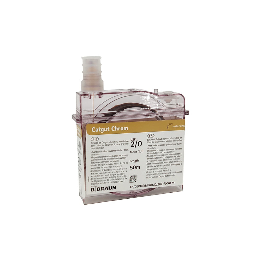 Jorgensen Labs Catgut Medium Chromic 2-0 Absorbable Veterinary Suture