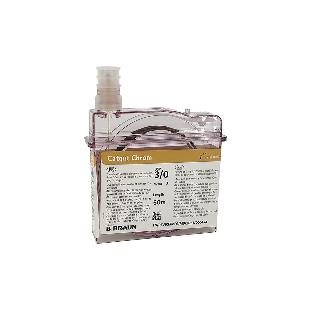 Jorgensen Labs Catgut Medium Chromic Cassette 3-0 Absorbable Veterinary Suture