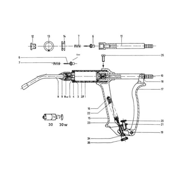 Jorgensen Labs J0128MD10 Complete Piston Rod for Henke Drench-Matic Syringe
