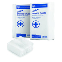 Jorgensen Labs Sponge Gauze 4" x 4" 12-Ply High-Absorbency Medical Grade