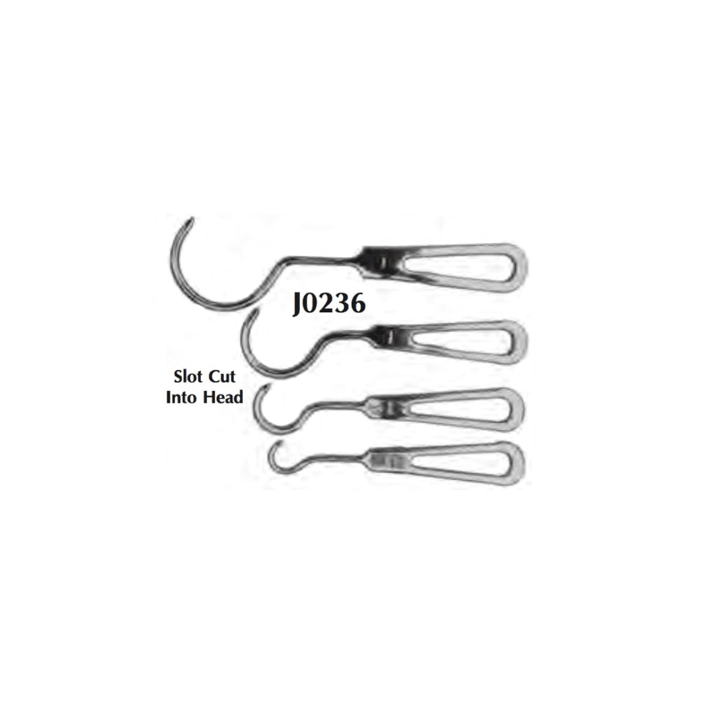 Jorgensen Labs Curved Graft Passer Small - Precision Surgical Suture and Graft Guide