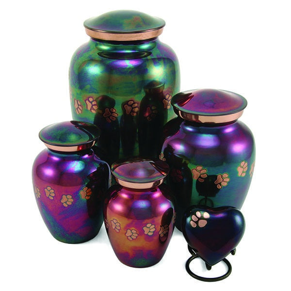 Jorgensen Labs J0316C Classic Paw Print Raku Urn