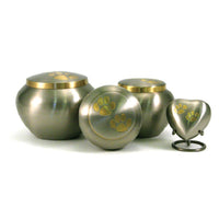 Jorgensen Labs Pewter and Brass Double Paw Odyssey Urn